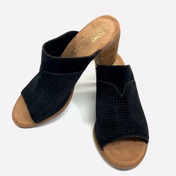 TOMS Size 8.5 W Leather Majorca Mule Sandal - Picture 9 of 9